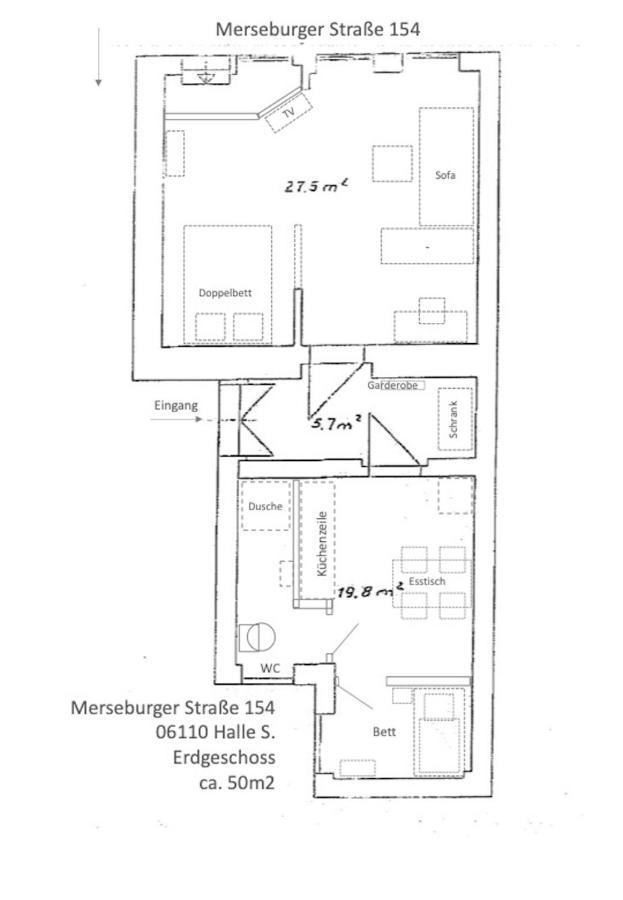 Appartement "Gudrun" Inklusive Parkplatz Halle  Buitenkant foto